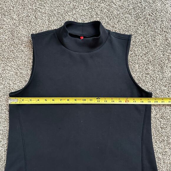 SPANX black sleeveless turtleneck top size L - Picture 9 of 11